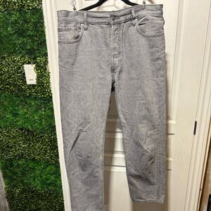 Everlane LIGHT GRAY STRAIGHT JEANS